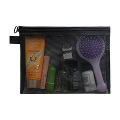 Transparent Mesh Cosmetic Storage Bag for Women Handbags