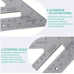 Cast Aluminum Triangle Ruler Angle Ruler Aluminum Alloy Base Ruler