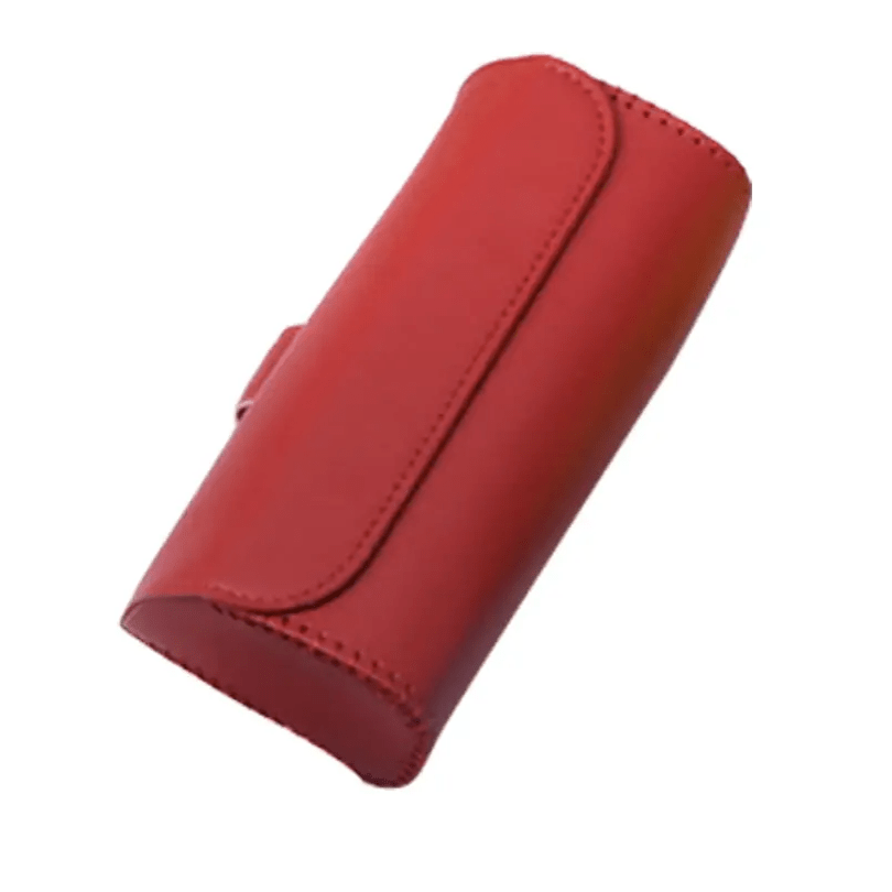 Car Visor Sunglasses Case PU Leather Glasses Holder with Magnetic Closure