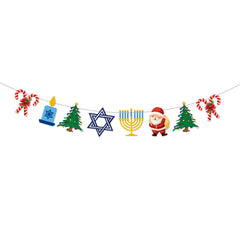 1pc Christmas Banner Felt Hanging Decoration