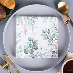 20pcs Plant Style Colorful Tissue Paper Napkins for Parties Festivals