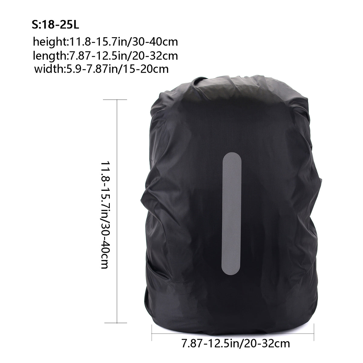Reflective Backpack Rain Cover Waterproof for Night Safety