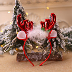 Christmas Deer Horn Bell Headband Hairpin Headpiece for Kids