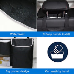 Car Seat Back Storage Bag Large Capacity Organizer Space Saving