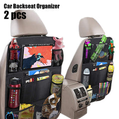 2pcs Car Seat Back Storage Bag Large Capacity Car Seat Hanging Bag