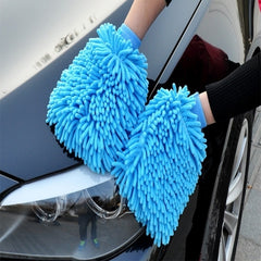 Microfiber Car Wash Gloves Anti Scratch Cleaning Tool