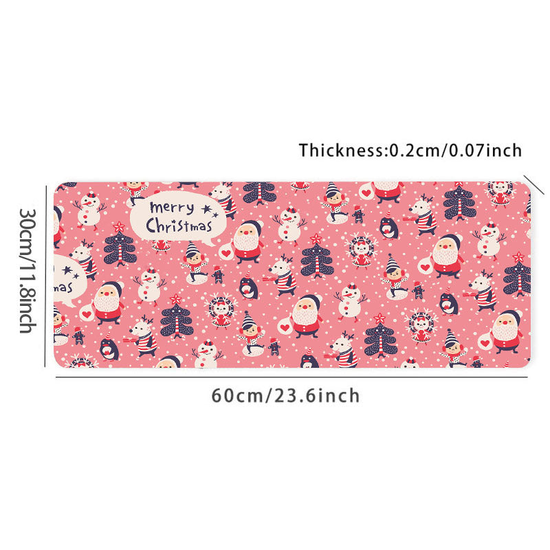 Christmas Desk Mat Large Gaming Mouse Pad Non Slip Computer Mat