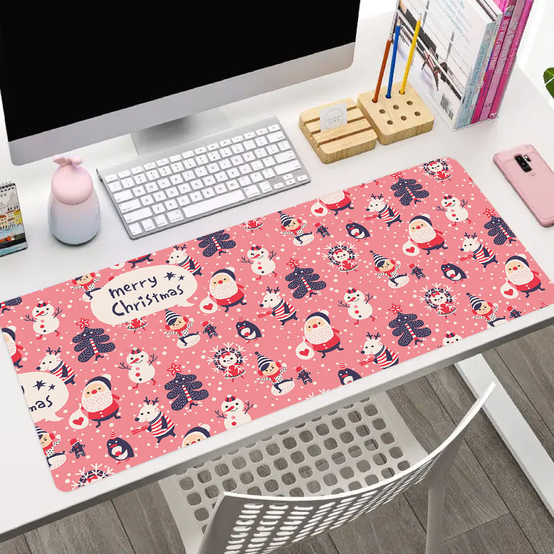 Christmas Desk Mat Large Gaming Mouse Pad Non Slip Computer Mat