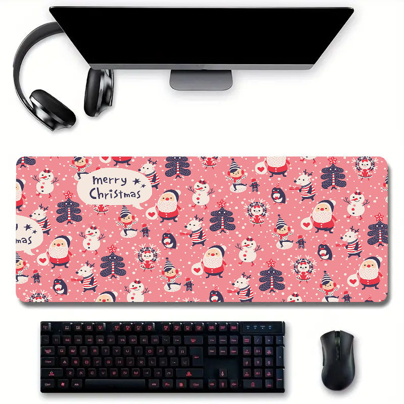 Christmas Desk Mat Large Gaming Mouse Pad Non Slip Computer Mat