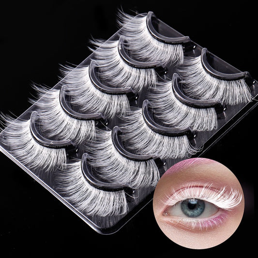 5 Pairs False Eyelashes Stage Party Halloween Makeup Eye Lashes