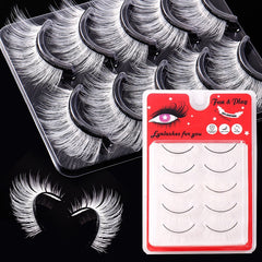 5 Pairs False Eyelashes Stage Party Halloween Makeup Eye Lashes