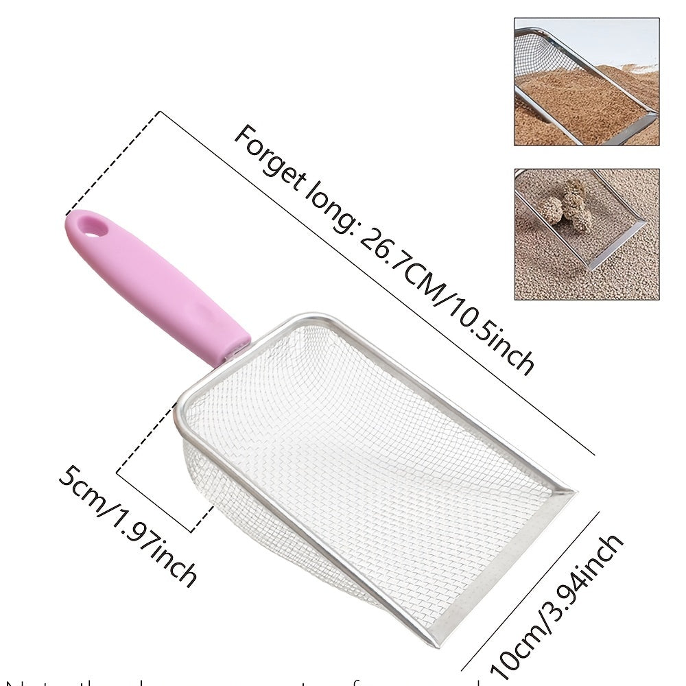 Stainless Steel Cat Litter Scoop Fine Mesh Cleaner