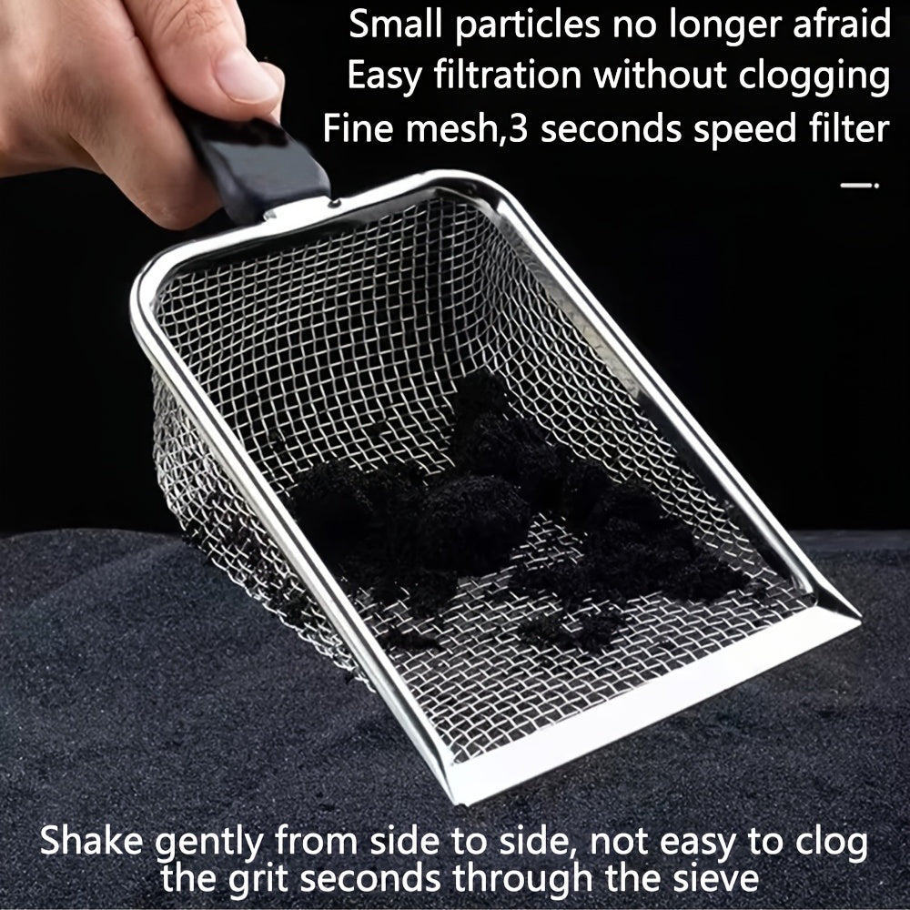 Stainless Steel Cat Litter Scoop Fine Mesh Cleaner