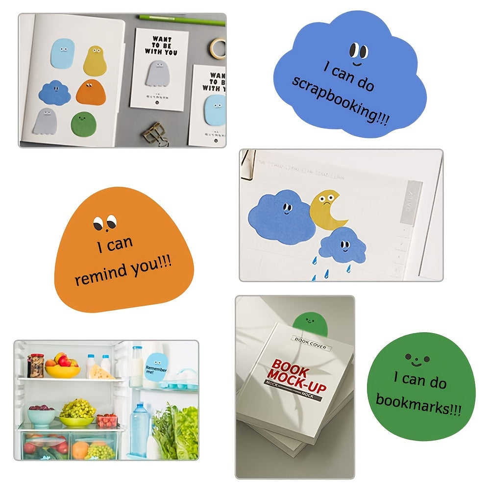 6pcs Mini Sticky Notes Self-adhesive Index Labels 30sheets per Book Office Suppl
