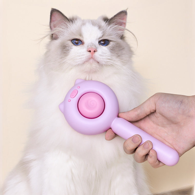 Pig Cat Comb Fur Removal Brush Self Cleaning Pet Cat Accessories