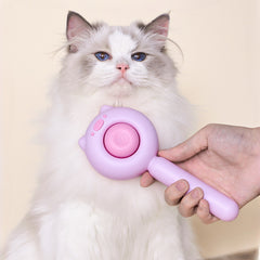 Pig Cat Comb Fur Removal Brush Self Cleaning Pet Cat Accessories