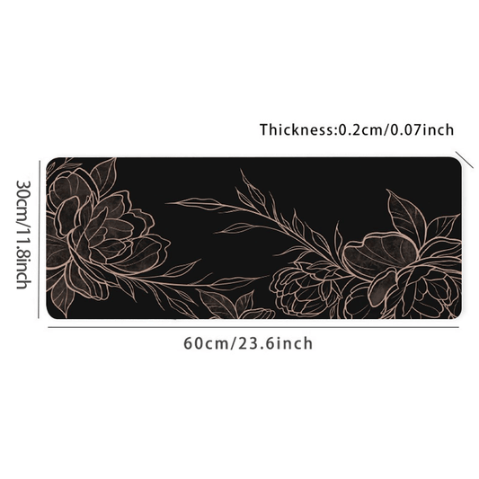 Reddish Mouse Pad Long Non slip Waterproof Office Table Mat