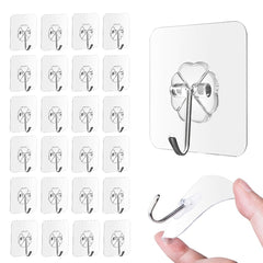 10pcs Adhesive Hooks Stainless Heavy Duty Hooks for Bathroom Kitchen