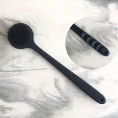 Long Handle Silicone Nylon Back Scrubber Shower Bath Body Brush BPA