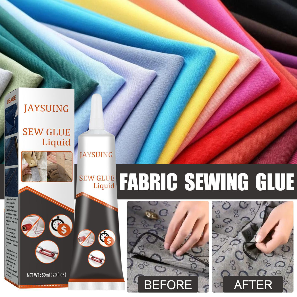 1pc Fabric Sewing Glue Universal Glue for Clothes Sofas Car Cushions