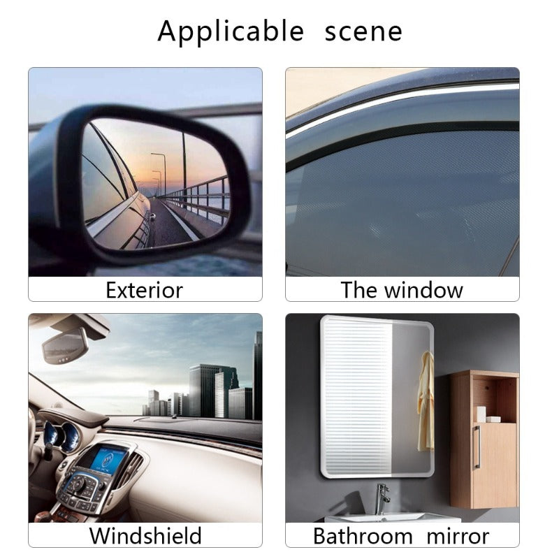 2pcs Car Rearview Mirror Protective Film Waterproof Glass Stickers