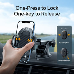 Universal Car Phone Holder 360 Windshield Mount Stand for Phone 12 11 7 8