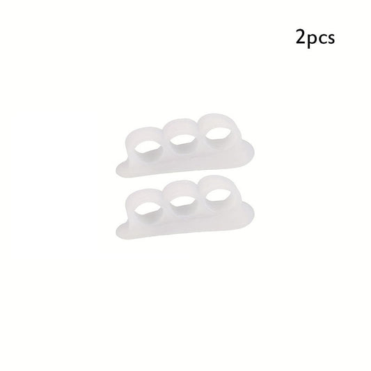Toe Straighteners with Separator Loops for Crooked Toes - 2pcs