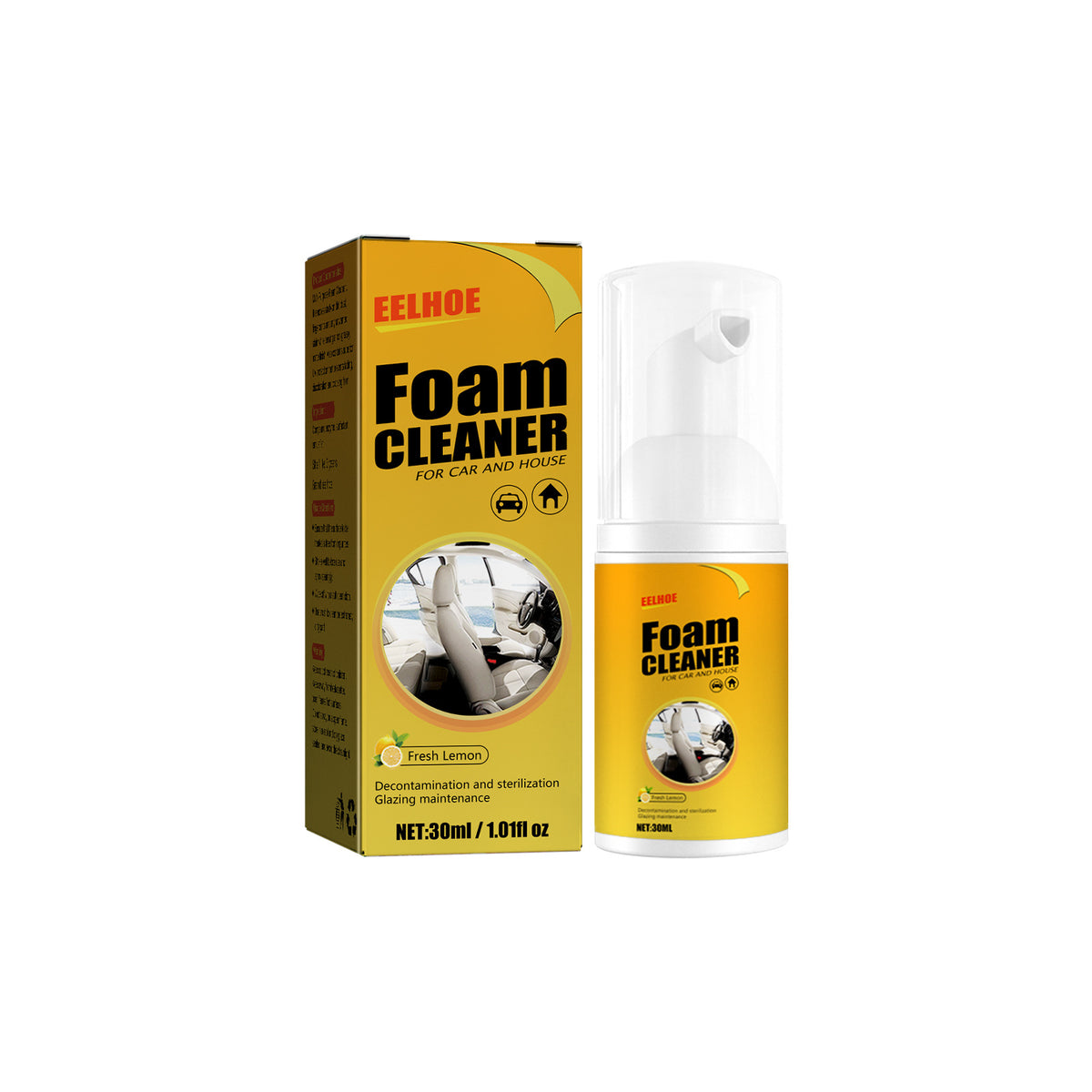 Foam Cleaner for Car Interior Faux Leather Seat