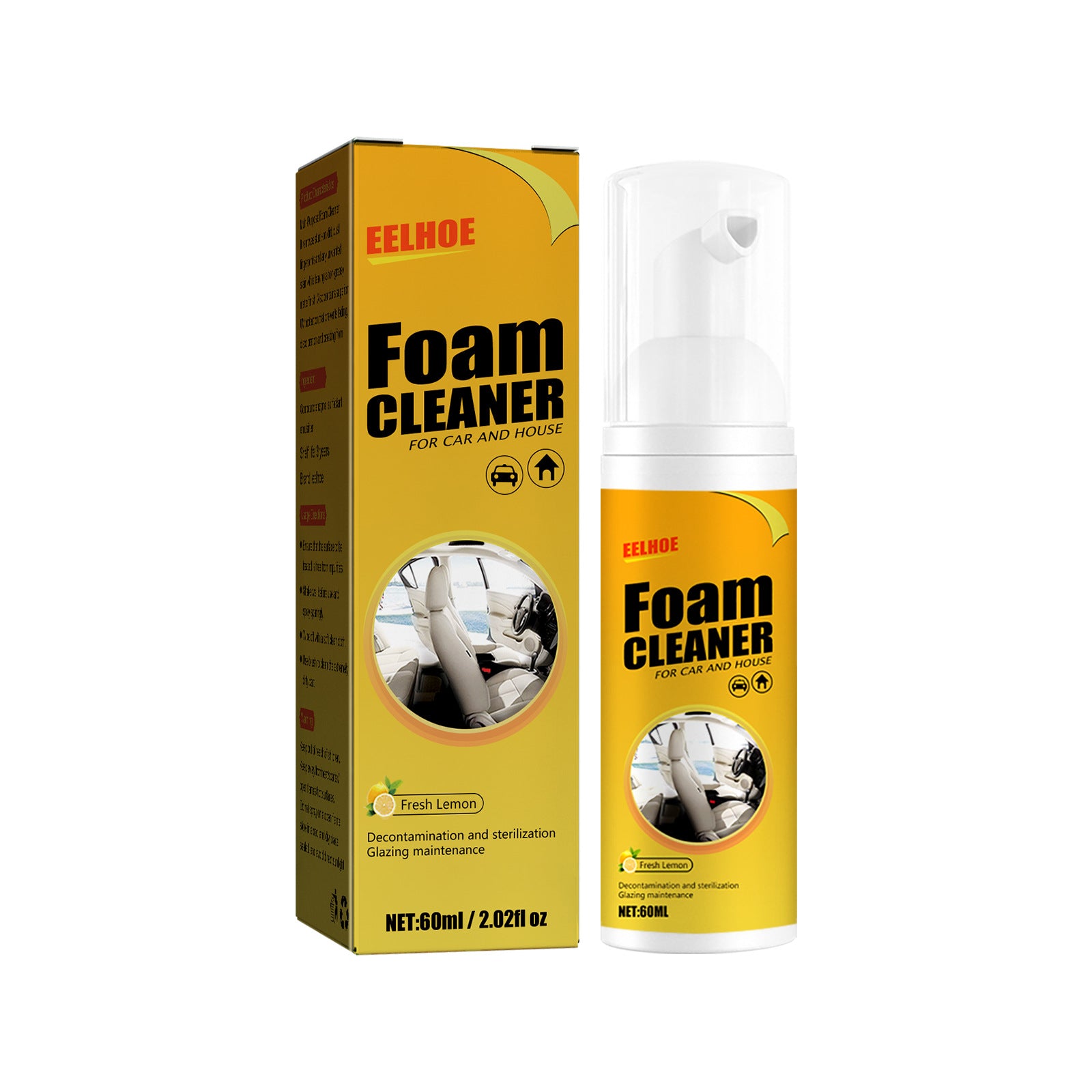 Foam Cleaner for Car Interior Faux Leather Seat