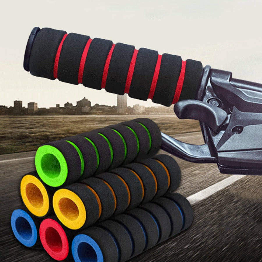 4pcs Motorcycle Bike Sponge Grip Cover Anti slip Racing Foam Handle Bar