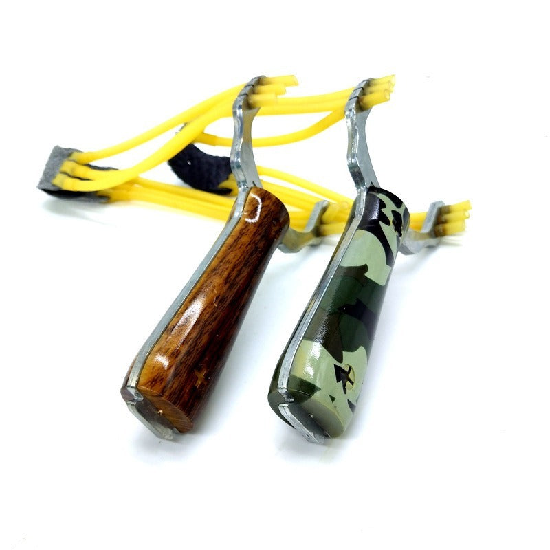 2pcs Camo Handle Slingshot Outdoor Practice Fun Play