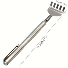 3pcs Adjustable Back Scratcher Stainless Steel Anti Itch Claw Massager