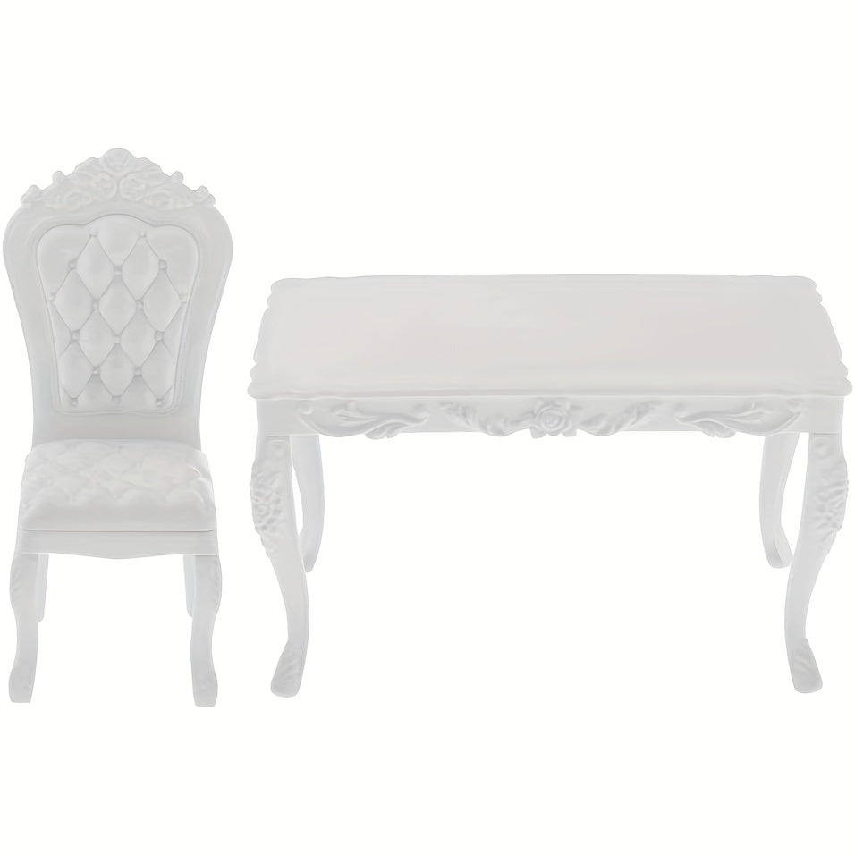 1:6 Doll House Kitchen Dining Table Chair Set