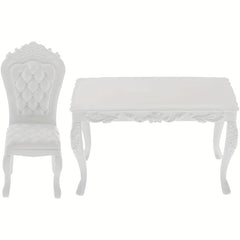 1:6 Doll House Kitchen Dining Table Chair Set