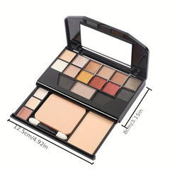 19 Colors Makeup Palette Set Eyeshadow Contouring Concealing Setting Powder