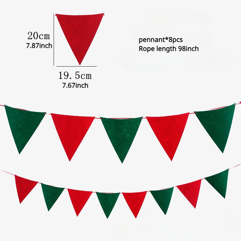 Non woven Christmas Pull Bunting Decorations
