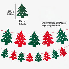 Non woven Christmas Pull Bunting Decorations