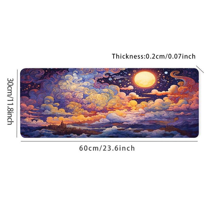 Dreamy Cloud Desk Mat Large Gaming Mouse Pad E Sports Office Keyboard Pad