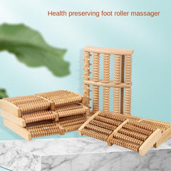 Wooden Foot Massager Roller Yoga Relaxation Tool