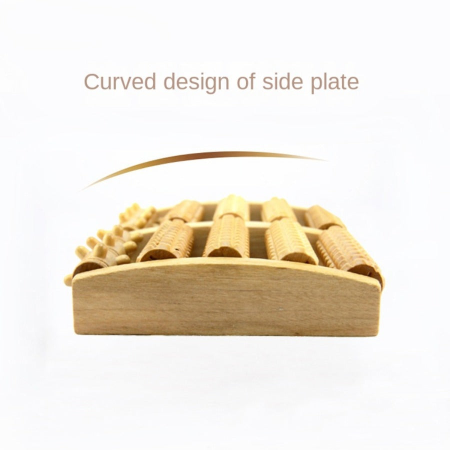 Wooden Foot Massager Roller Yoga Relaxation Tool