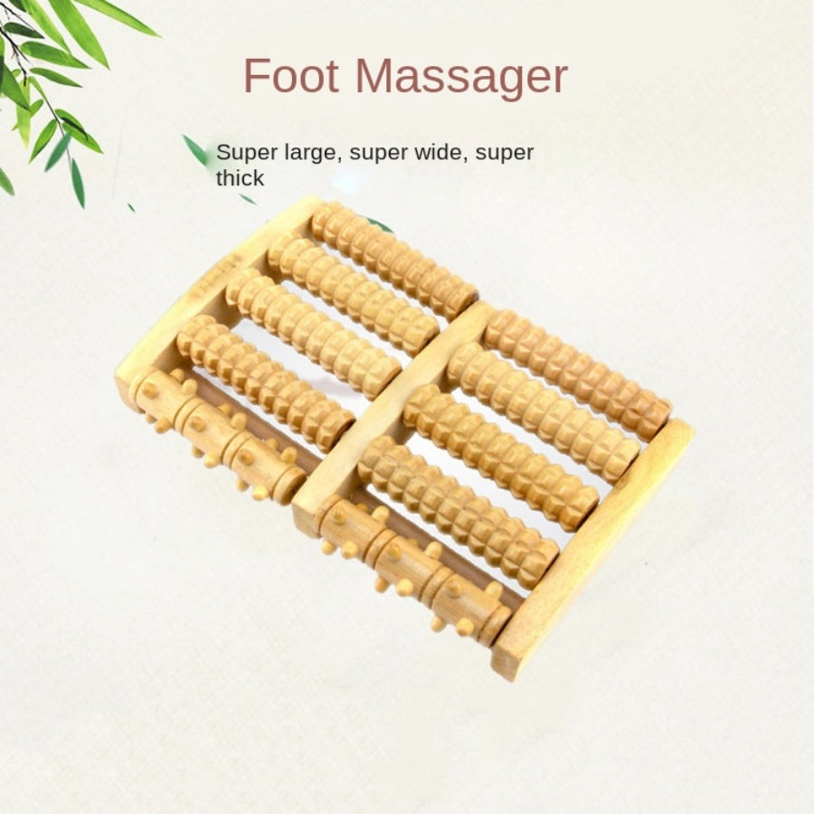 Wooden Foot Massager Roller Yoga Relaxation Tool