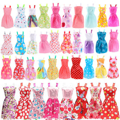 10pc Doll Wardrobe Set for 11.5 inch Dolls, Mix & Match Colors, Holiday Gift
