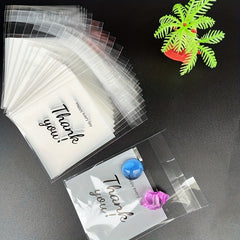 100pcs Thank You Self-sealing Gift Bags for Cookies and Candy