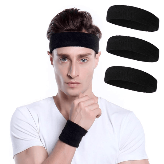 3PCS Outdoor Sweatbands For Men & Women, Moisture Wicking, Sports Headband