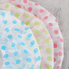 Waterproof Polka Dot Shower Cap For SPA And Bath 1pc