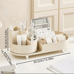 360u00b0 Rotating Desk Pencil Pen Holder Storage Box for Office Desktop Stationery