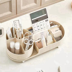360&deg; Rotating Desk Pencil Pen Holder Storage Box for Office Desktop Stationery