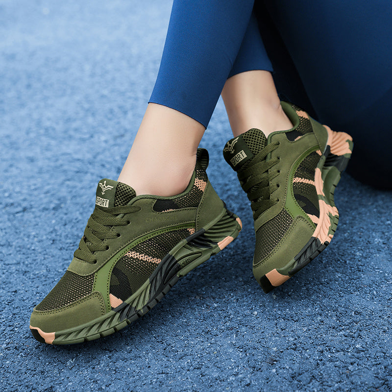 Women's Camo Platform Sneakers Breathable Lightweight Sports Shoes