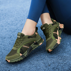 Women's Camo Platform Sneakers Breathable Lightweight Sports Shoes