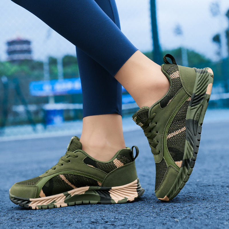 Women's Camo Platform Sneakers Breathable Lightweight Sports Shoes